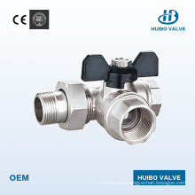 Brass Loosing Joint Three-Way Valve 3/4′′′inch with Ce Certificate